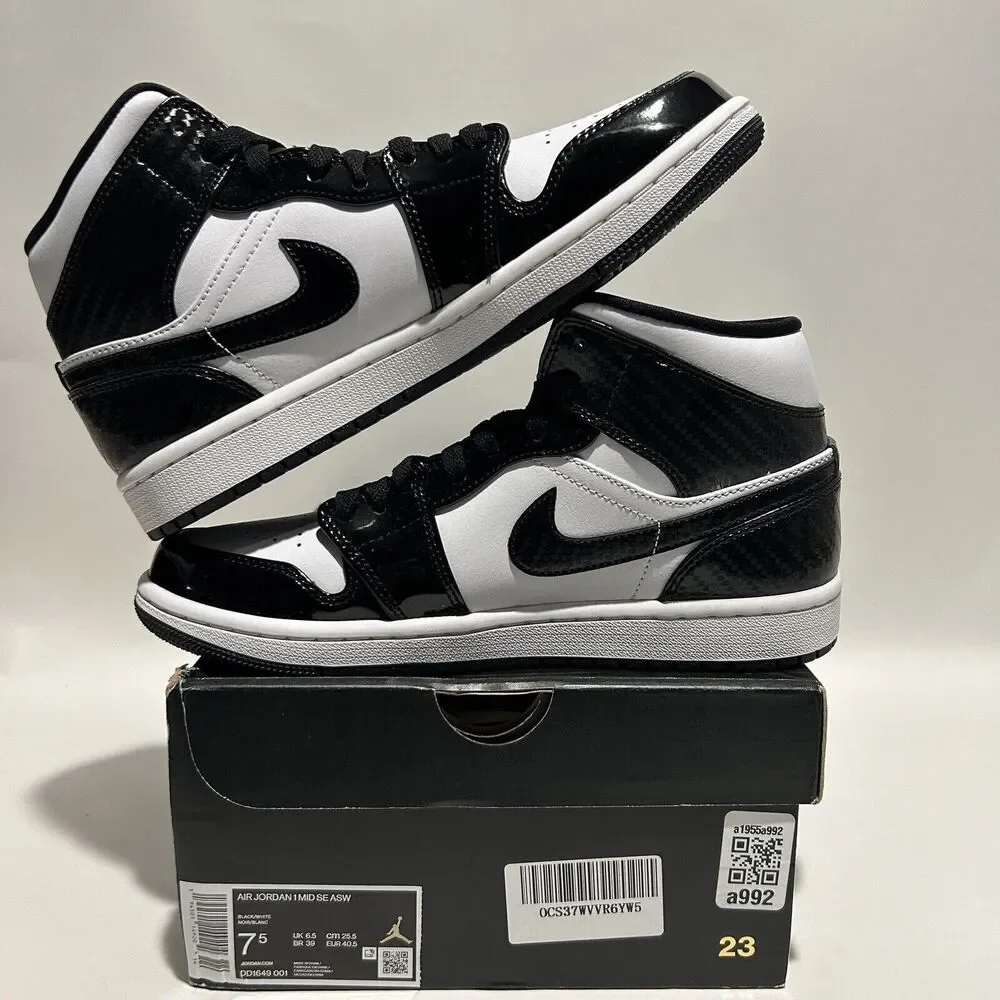 Nike Shoes Air Jordan 1 Retro Mid SE “All-Star/Carbon Fiber” 2024